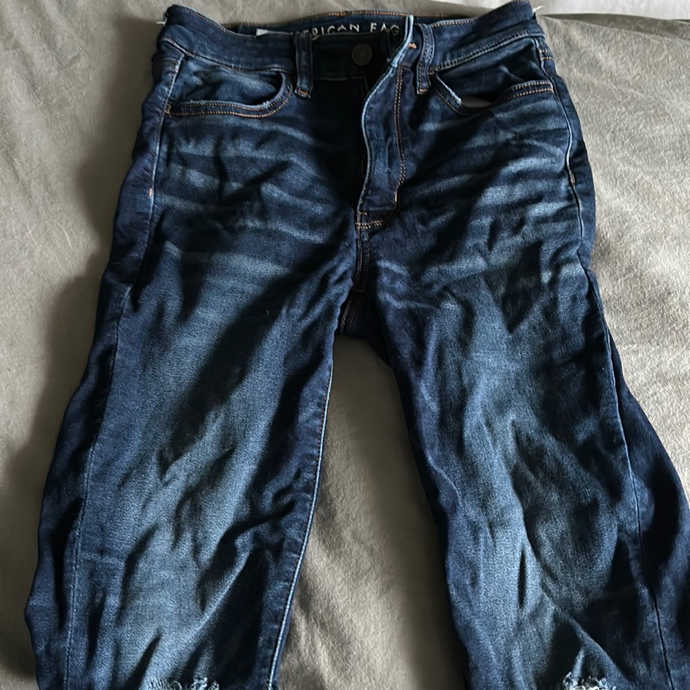 Blue American Eagle Skinny Jeans